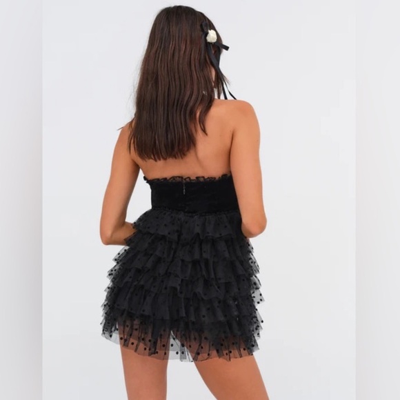 For Love & Lemons Jourdan Off The Shoulder Mini Dress - Picture 4 of 9